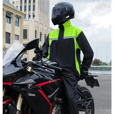 Combinaison de pluie moto avec veste et pantalon