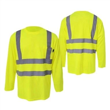 Chemise de sécurité réfléchissante à manches longues
